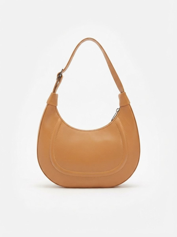 کیف دوشی هلالی Hobo Crescent Bag رنگ عسلی