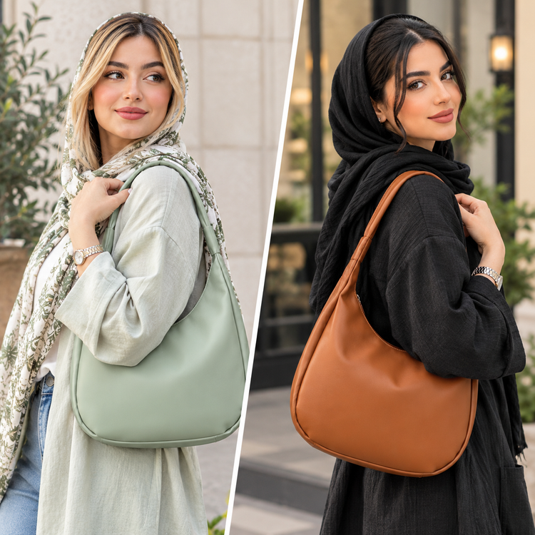 کیف دوشی زنانه مدل هلالی