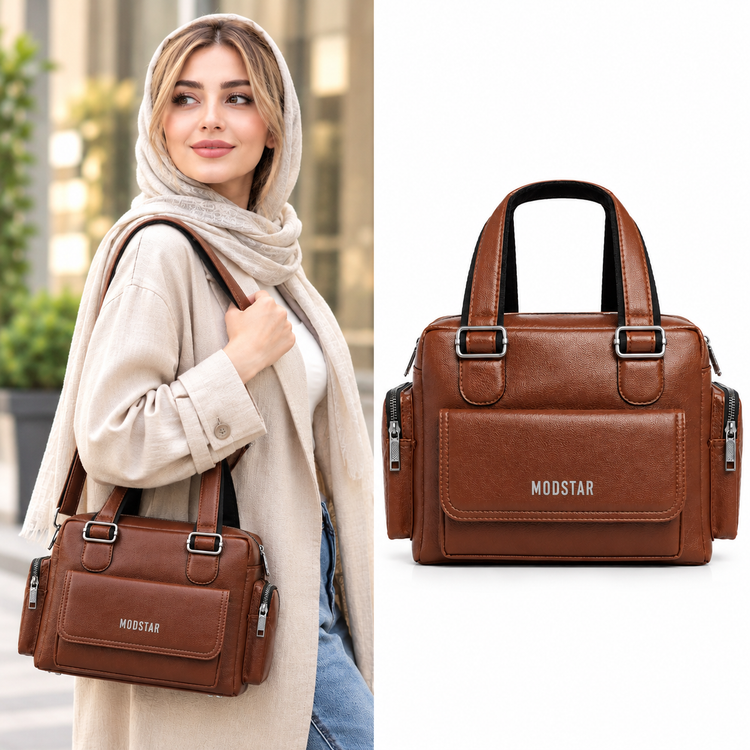 کیف زنانه کلاسیک چرم مصنوعی طرح پاریس