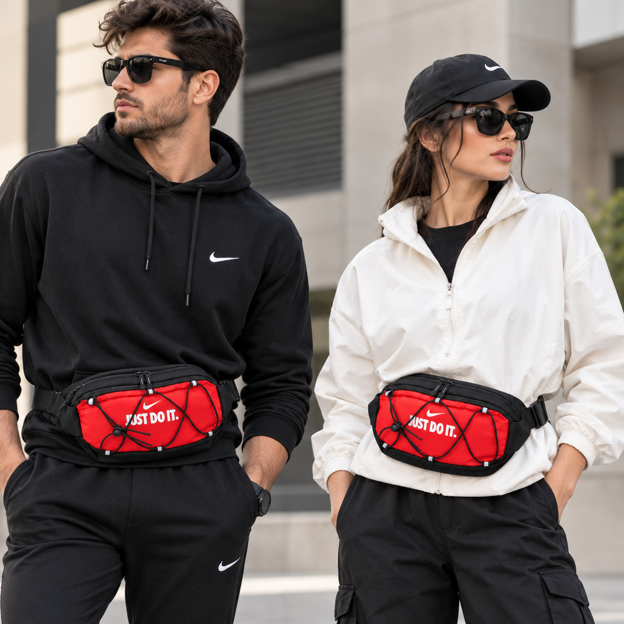 کیف کمری اسپرت کش دار طرح JUST DO IT